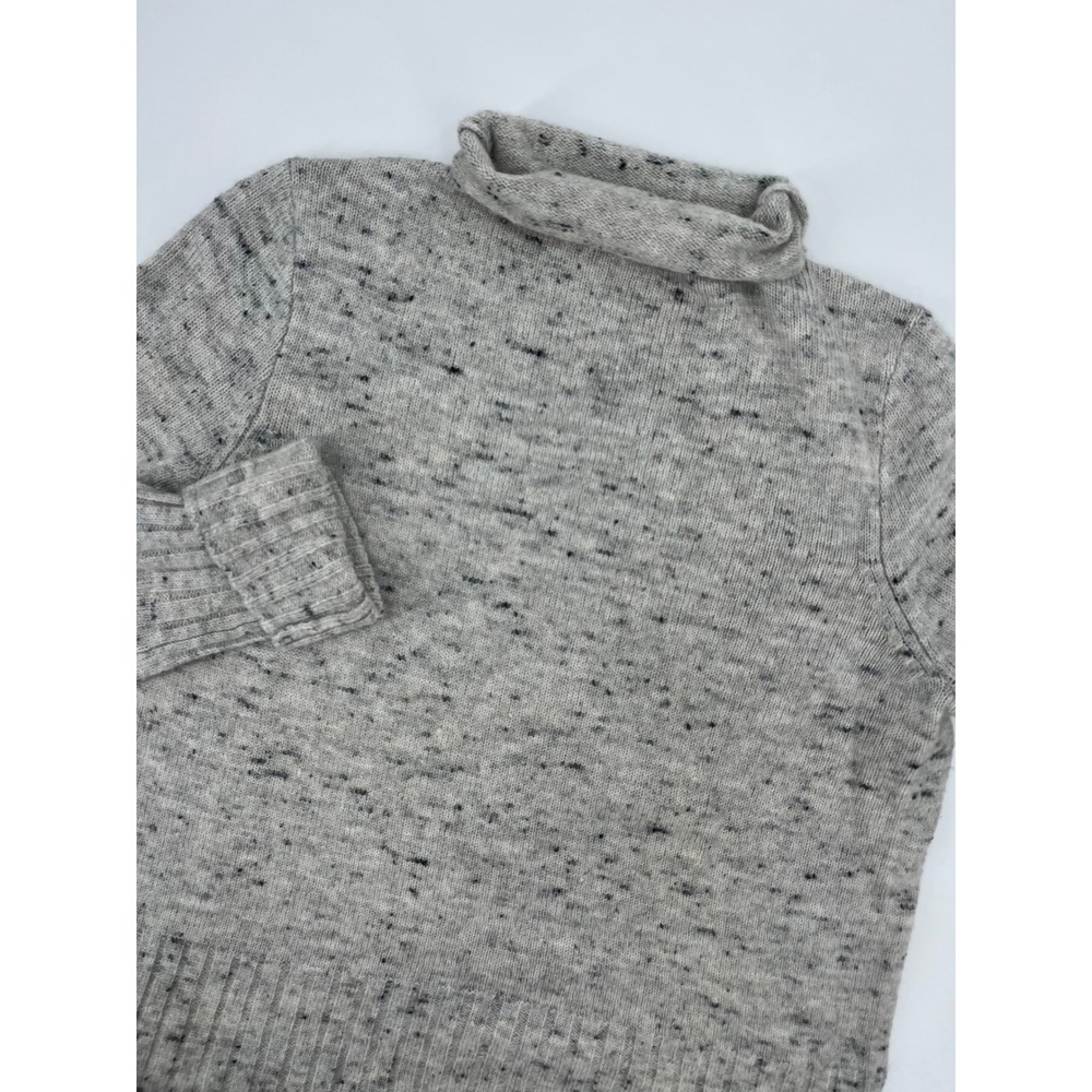Madewell Womens Grey Speckled Merino Wool Blend Turtleneck Sweater Size M